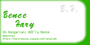 bence hary business card